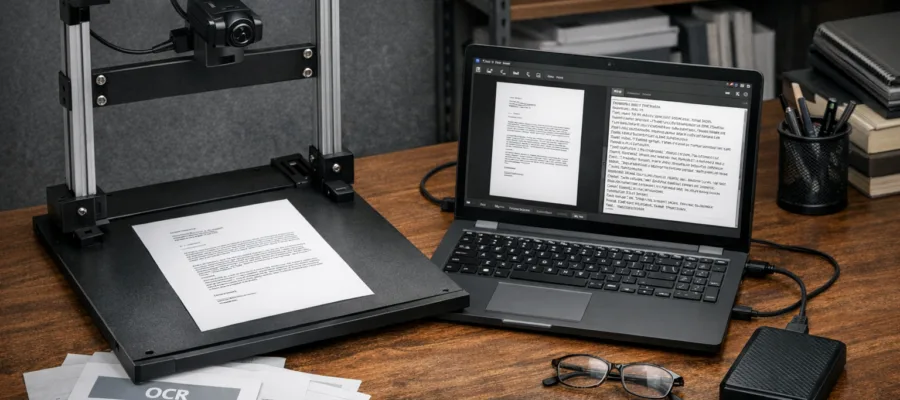 OCR-Integration fuer DIY-Dokumentenscanner: Texterkennung einrichten